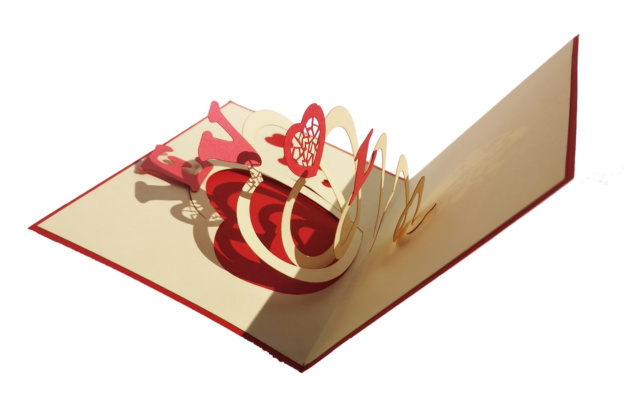 Arbre à cœur rouge Reassort – My Kirigami